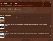 Tablet Screenshot of historic-hotels-lodges.com